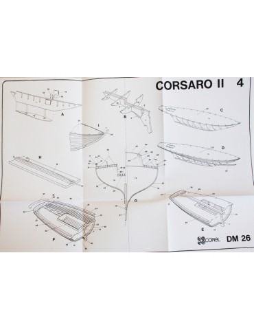 COREL Corsaro II sailing boat 1:24 kit