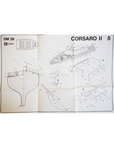 COREL Corsaro II sailing boat 1:24 kit