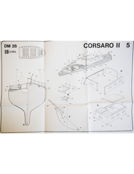 COREL Corsaro II sailing boat 1:24 kit