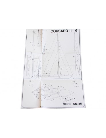 COREL Corsaro II sailing boat 1:24 kit