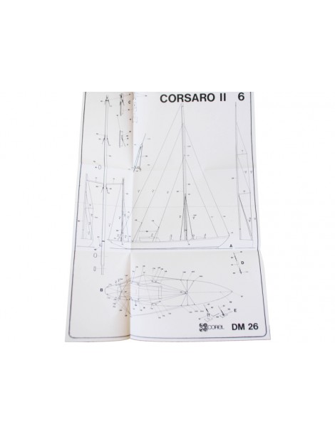 COREL Corsaro II sailing boat 1:24 kit