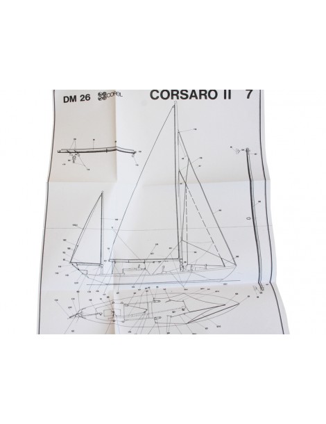 COREL Corsaro II sailing boat 1:24 kit