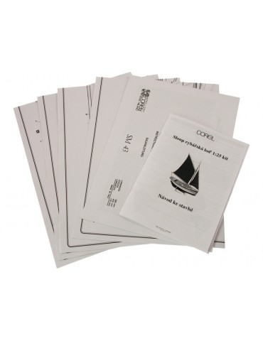 COREL Sloup fishing boat 1:25 kit