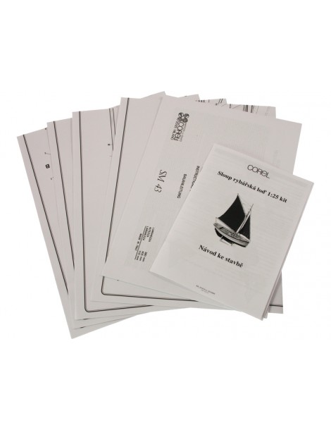 COREL Sloup fishing boat 1:25 kit