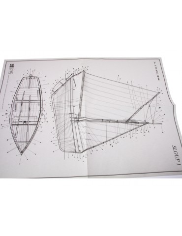 COREL Sloup fishing boat 1:25 kit