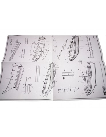 COREL Sloup fishing boat 1:25 kit