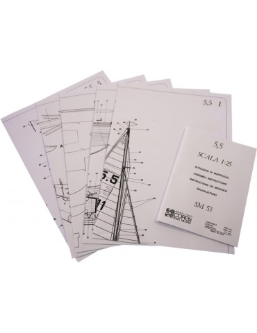 COREL S.I. 5.5m sailing boat 1:25 kit