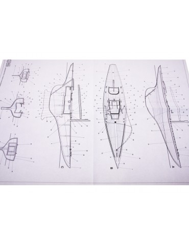 COREL S.I. 5.5m sailing boat 1:25 kit