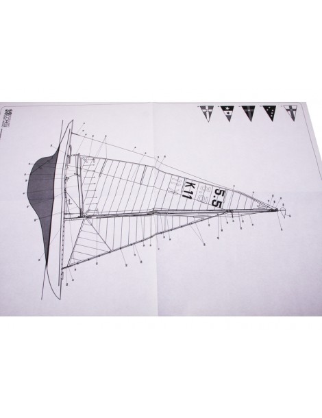 COREL S.I. 5.5m sailing boat 1:25 kit