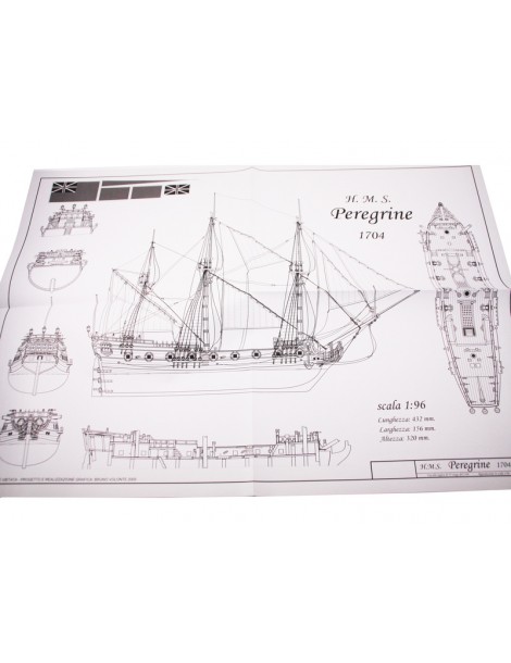 COREL H.M.S. Peregrine 1749 1:96 kit