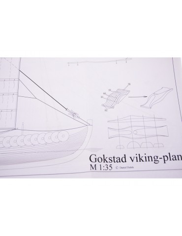 Dušek Gokstad Wikingerschiff 7 Jh. 1:35 kit