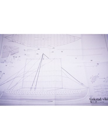 Dušek Gokstad Wikingerschiff 7 Jh. 1:35 kit