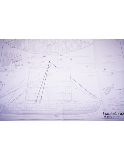 Dušek Gokstad Wikingerschiff 7 Jh. 1:35 kit