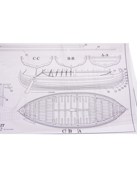 Dušek Knarr Wikingerschiff 1:35 kit