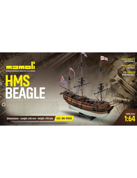 MAMOLI H.M.S. Beagle 1817 1:64 kit