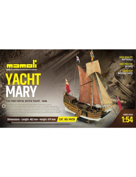 MAMOLI Yacht Mary Bausatz 1:54 Mamoli