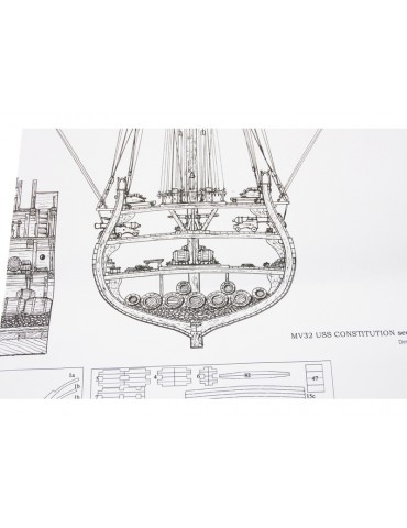 MAMOLI USS Constitution Bausatz 1:93 Mamoli