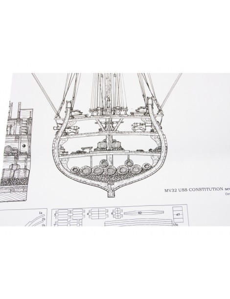 MAMOLI USS Constitution Bausatz 1:93 Mamoli