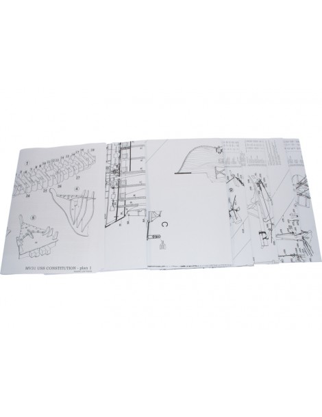 USS Consitution Mast Bausatz 1:93 Mamoli