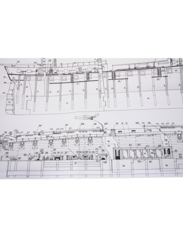 USS Consitution Mast Bausatz 1:93 Mamoli