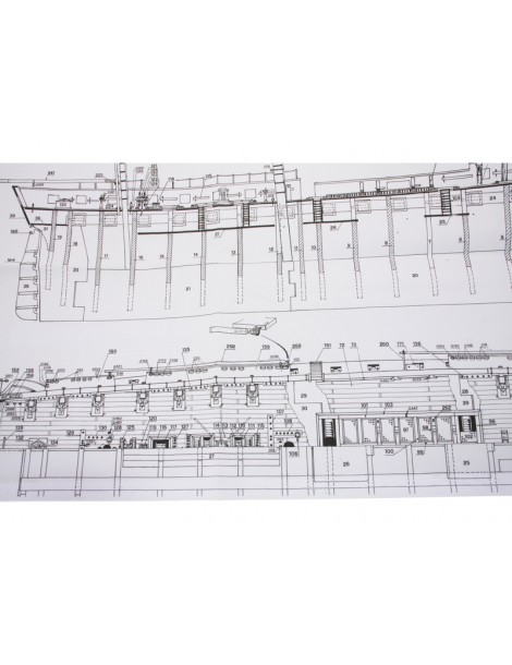 USS Consitution Mast Bausatz 1:93 Mamoli
