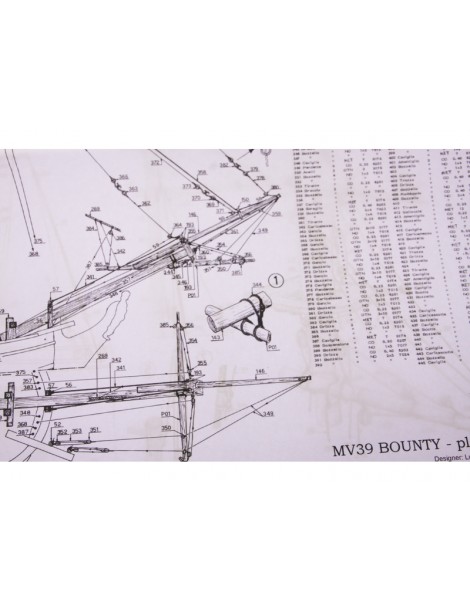 MAMOLI H.M.S. Bounty 1787 1:64 kit
