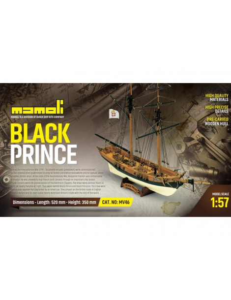 MAMOLI Black Prince 1774 1:57 kit