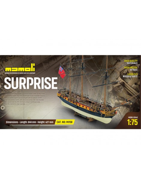 HMS Surprise Bausatz 1:75 Mamoli