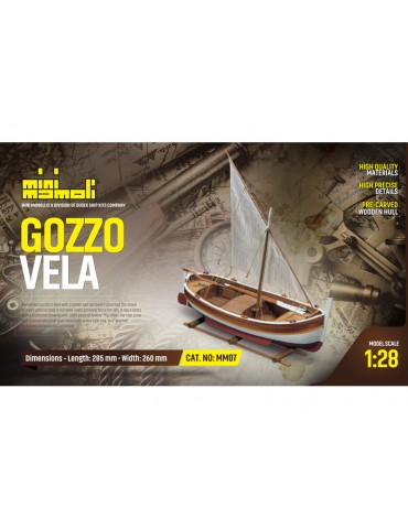 Gozzo medit. vela kit 1:28 Mini Mamoli
