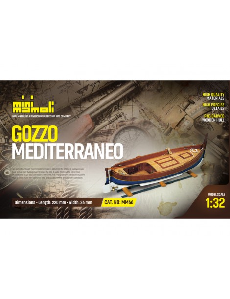 Gozzo Mediterano kit 1:32 Mini Mamoli
