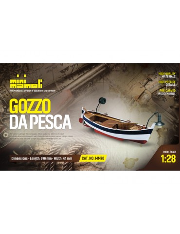 Gozzo da pesca kit 1:28 Mini Mamoli