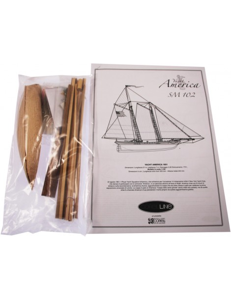 America Yacht 1:155 Baukasten