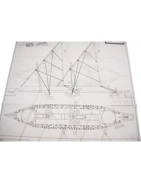 AMATI Arrow battleship 1814 1:55 set