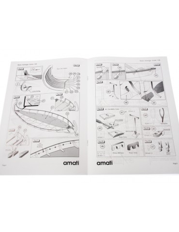 AMATI Oseberg Viking Ship 1:50 set