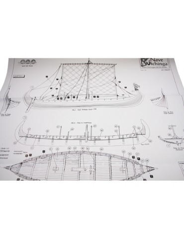 AMATI Oseberg Viking Ship 1:50 set