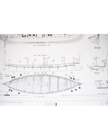 AMATI Oseberg Viking Ship 1:50 set