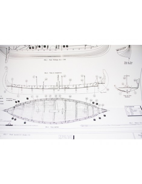 AMATI Oseberg Viking Ship 1:50 set