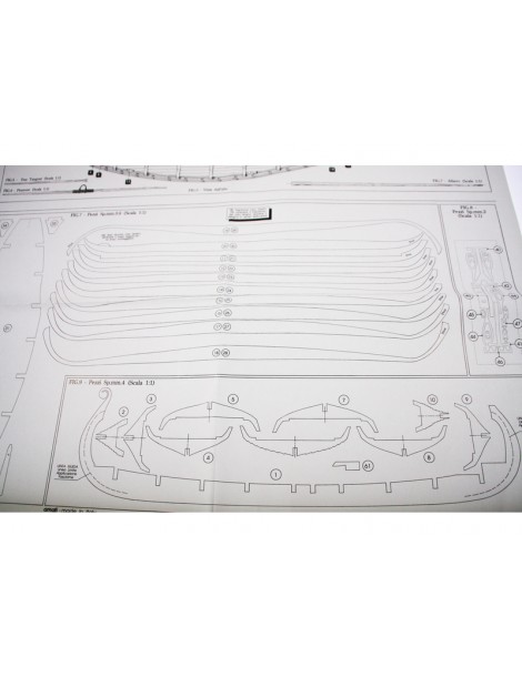 AMATI Oseberg Viking Ship 1:50 set