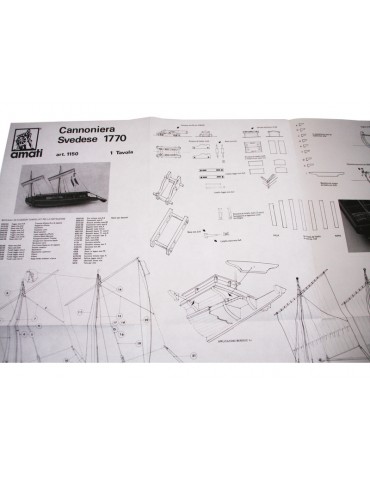 AMATI Swedish warship 1775 1:35 set
