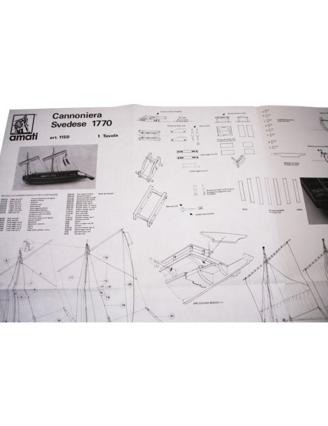 AMATI Swedish warship 1775 1:35 set