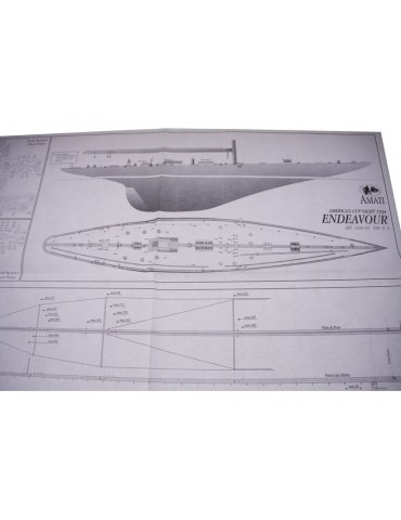 AMATI Endeavor sailboat 1934 1:80 set