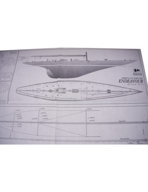 AMATI Endeavor sailboat 1934 1:80 set