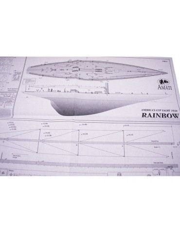 AMATI Rainbow Sailboat 1934 1:80 set