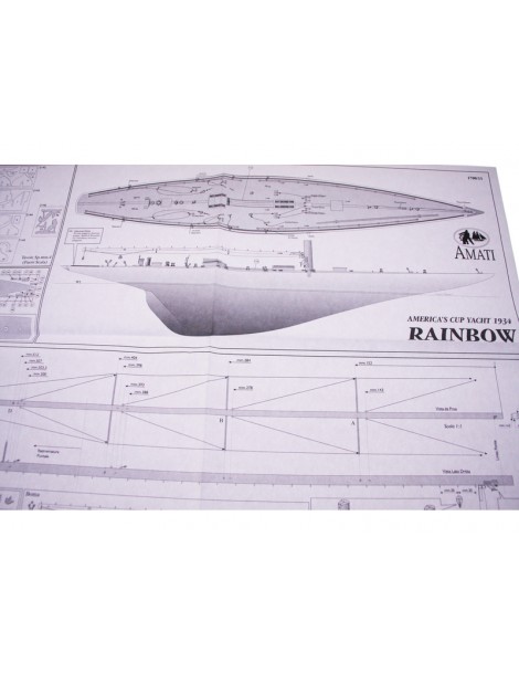 AMATI Rainbow Sailboat 1934 1:80 set