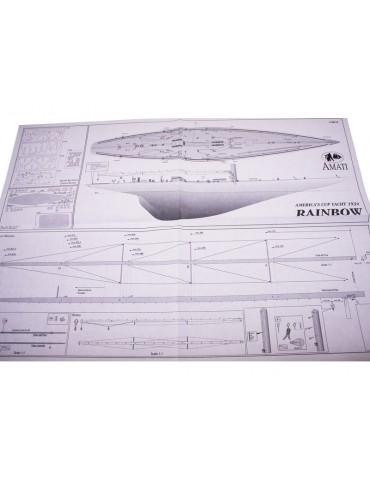 AMATI Rainbow Sailboat 1934 1:80 set
