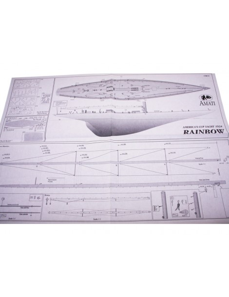 AMATI Rainbow Sailboat 1934 1:80 set