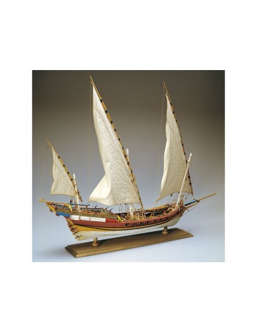 AMATI Sciabecco pirate ship 1753 1:60 set