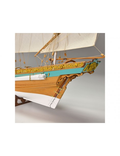 AMATI Sciabecco pirate ship 1753 1:60 set