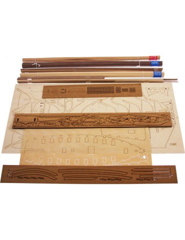 AMATI Sciabecco pirate ship 1753 1:60 set