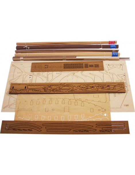 AMATI Sciabecco pirate ship 1753 1:60 set